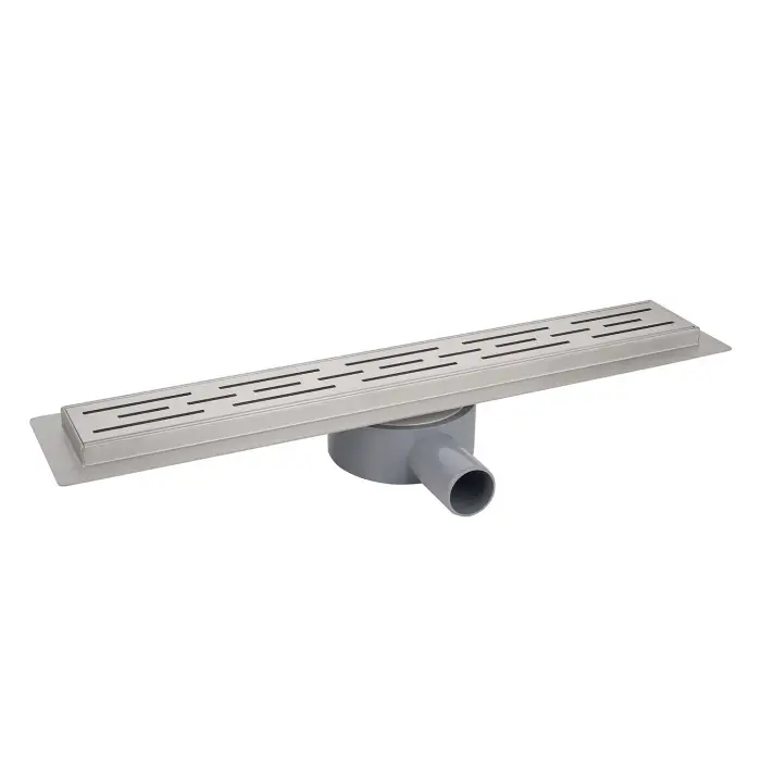 Душевой лоток AZARIO 900 мм, D40(50), металлическая перфорированная решетка, металлический желоб, комбинированный затвор (AZT3FT01900)