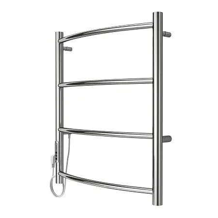 Полотенцесушитель электрический AZARIO VERONA 500/600 4 секции, диммер слева, хром (AZ04756)