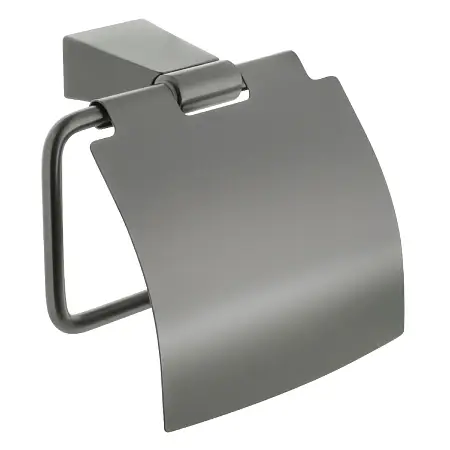 Держатель туалетной бумаги Fixsen Trend GRAPHITE с крышкой, графит (FX-98010)