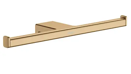 Держатель запасного рулона туалетной бумаги двойной Hansgrohe AddStoris, шлифованная бронза (41748140)