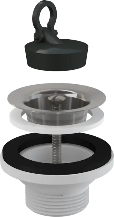 Водослив для раковины Alcadrain 5/4" с нержавеющей peшeткой, 63 мм (A31)