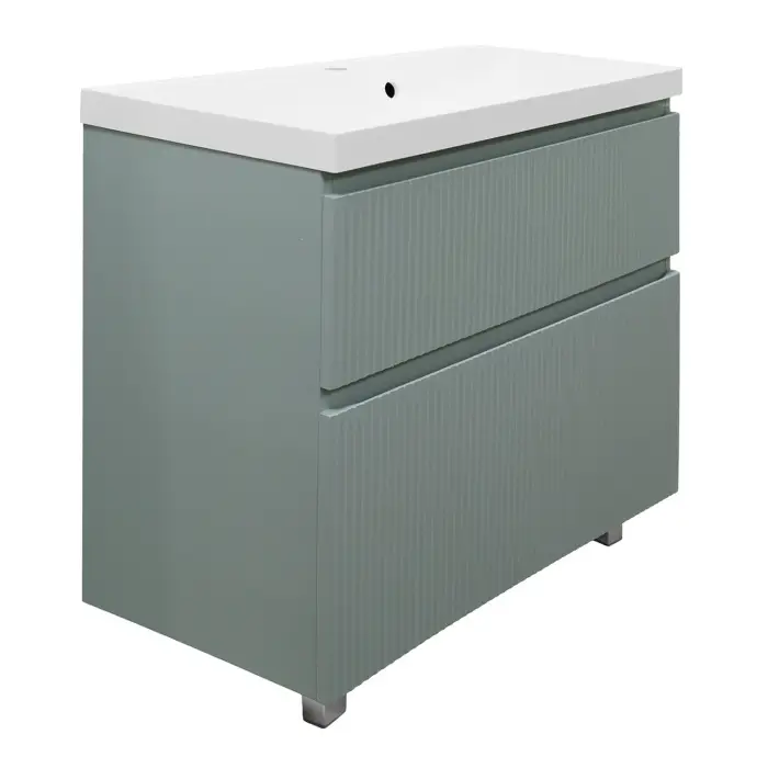 Комплект Azario Тумба Viola 80/2Н 800х450х850 напольная, с раковиной Астория 80, фисташковый (CS00097139)