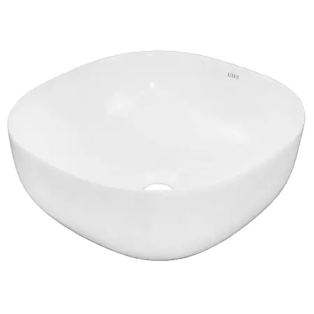 Раковина-чаша Azario 410x410x150 накладная, овальная, белый глянец  (AZ-2144)