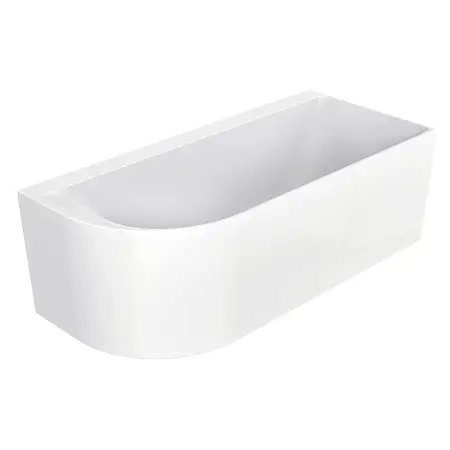 Ванна акриловая Azario Mist B 1700x750x600 пристенная, правосторонняя, в комплекте с сифоном и металлической рамой (AZ-8649-B-1.7)