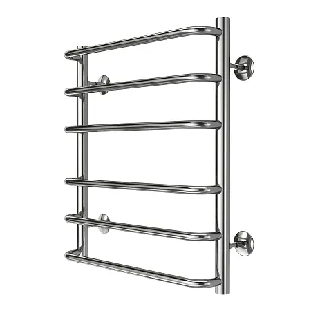 Полотенцесушитель водяной AZARIO Ферара 500/600 6 секций, нижнее/диагональное подключение, 1/2", хром (AZ09156)