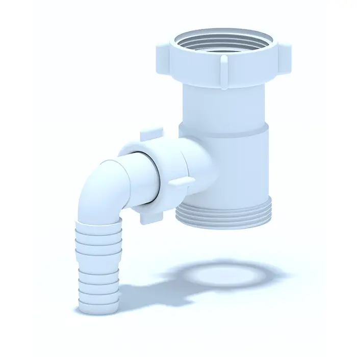 Отвод стиральной машины Ани Пласт 1 1/2"*1 1/2" (M110)