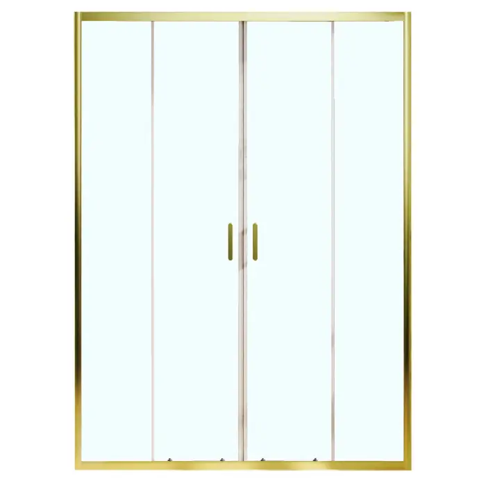 Душевая дверь Azario TOKYO 1700х1950, прозрачное стекло 6 мм, профиль брашированное золото (AZ-362K2-170-BGL-CL)