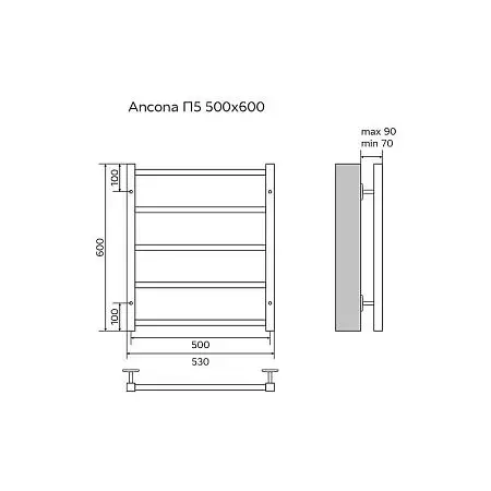 ANCONA  500х600  водяной 5 кв