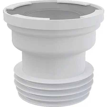 Выпускной патрубок для унитаза Alcadrain гофровый, белый (A991)