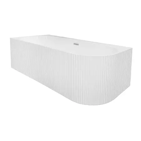 Ванна акриловая Azario LAGO BLANCO 1700х750х580 пристенная, левая, в комплекте с сифоном и металлической рамой (AZ-6724-1CL)