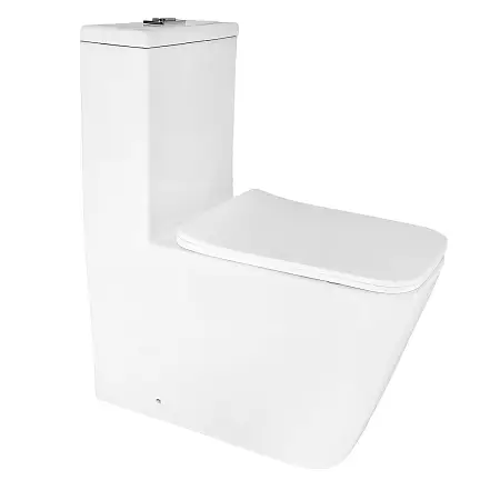 Унитаз-моноблок Azario Аванти 360х640х775 безободковый, система смыва Tornado, с быстросъемным сиденьем микролифт (AZ-6203)