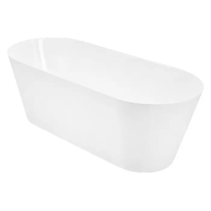 Ванна акриловая Loranto 1600х750х580 отдельностоящая, без перелива, в комплекте с сифоном и опорными ножками, цвет белый (CS-10-160)