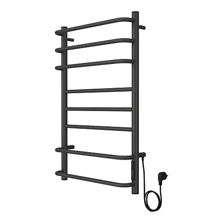 Полотенцесушитель электрический AZARIO MILAN 500/800 8 секций, диммер справа, графит (AZ83900G)