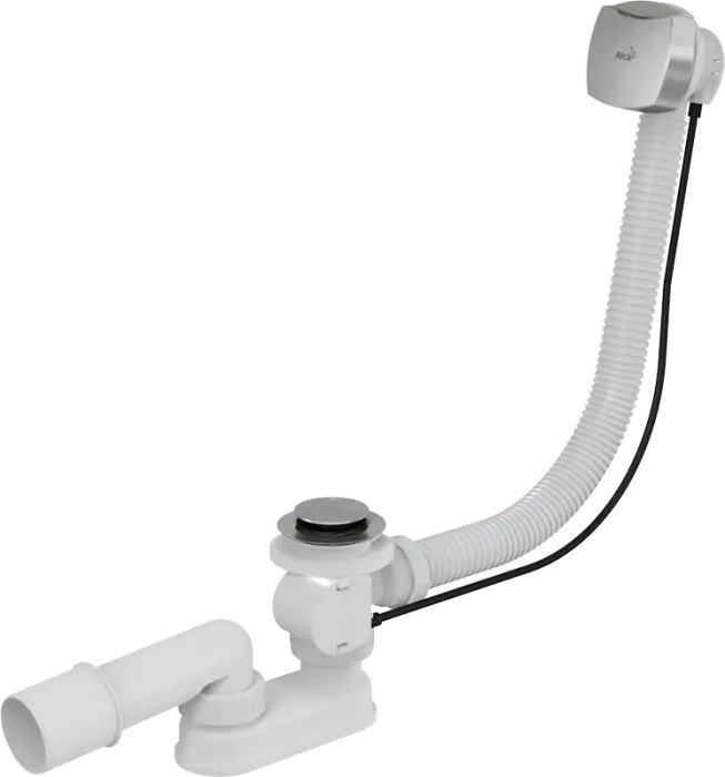 Слив-перелив Alcadrain для ванны, полуавтомат, хром матовый (A51CR)