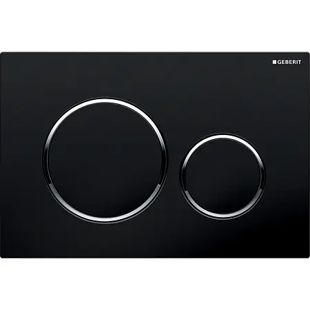 Кнопка смыва Geberit Sigma 20, двойной смыв, черная (115.882.KM.1)