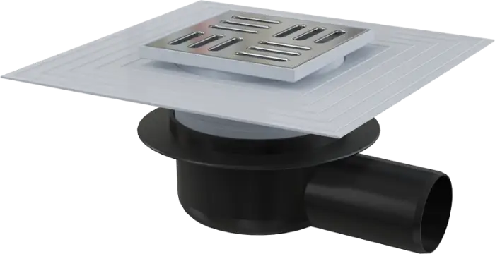 Душевой трап Alcadrain с решеткой хром (APV26C)